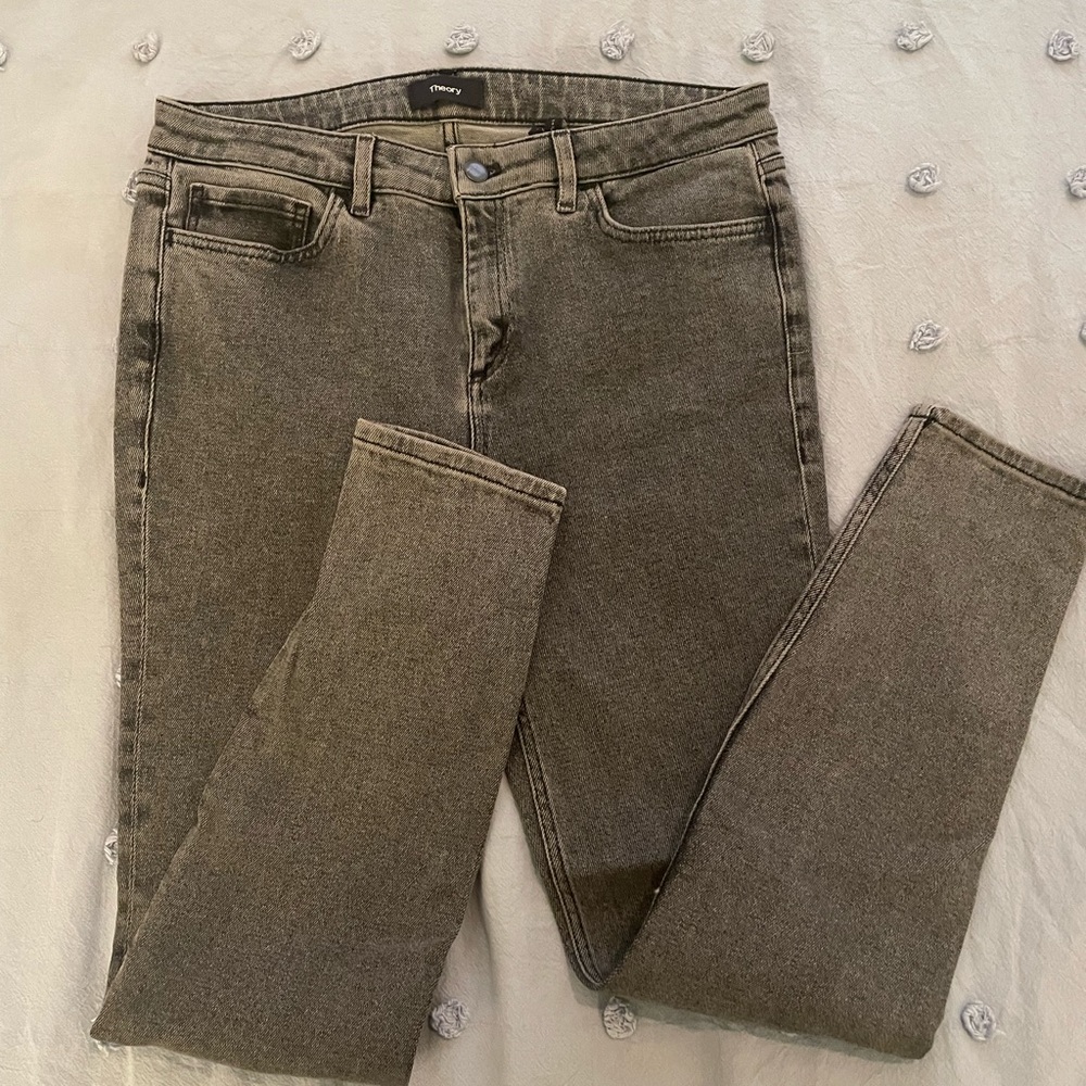 Theory Black Light Wash Jeans